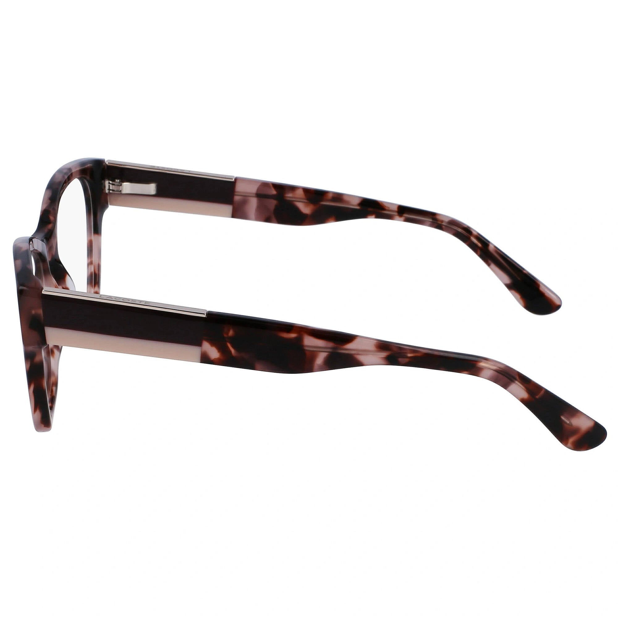Lacoste Women's Eyeglasses - Rose Havana Plastic Cat Eye Full Rim Frame | L2919 610