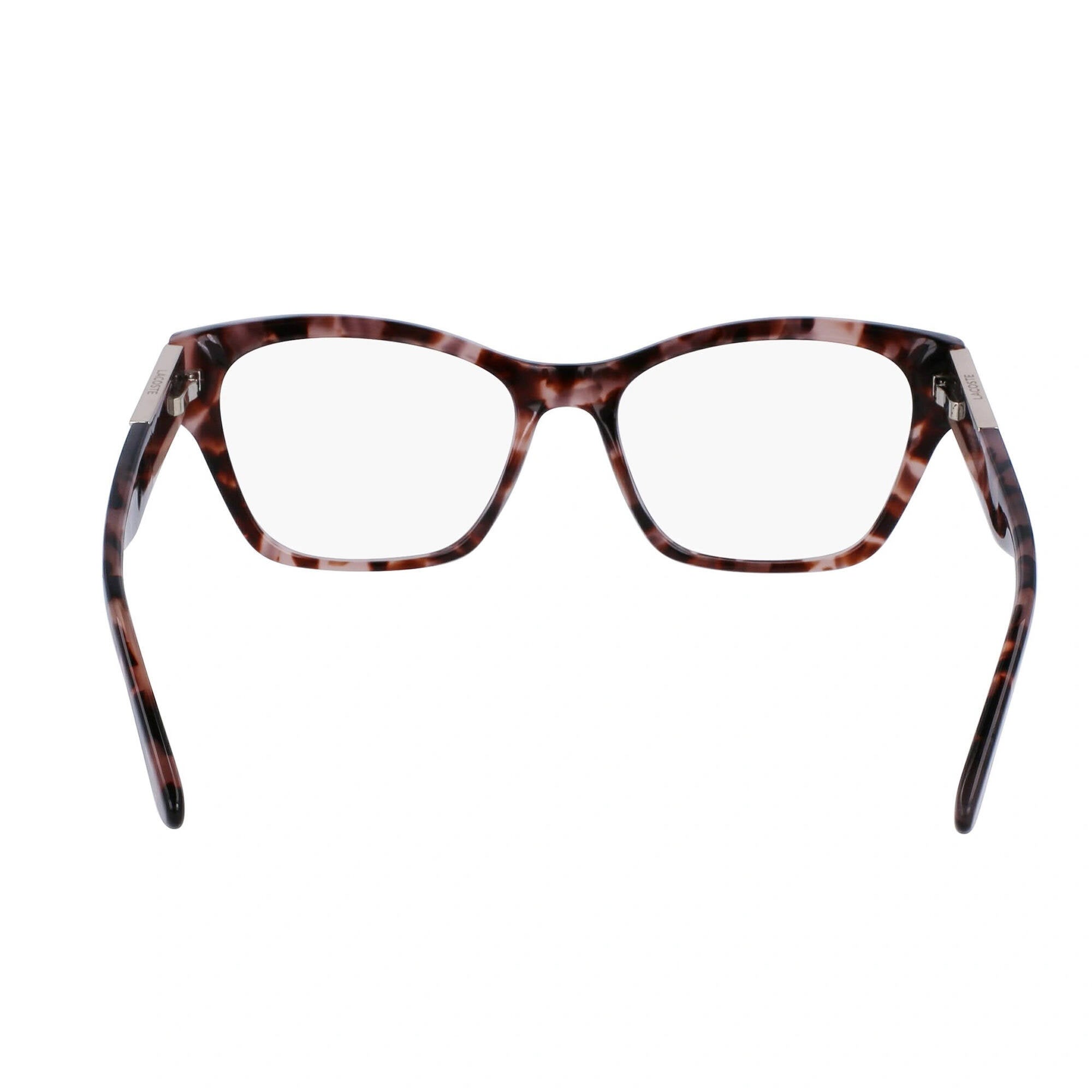 Lacoste Women's Eyeglasses - Rose Havana Plastic Cat Eye Full Rim Frame | L2919 610