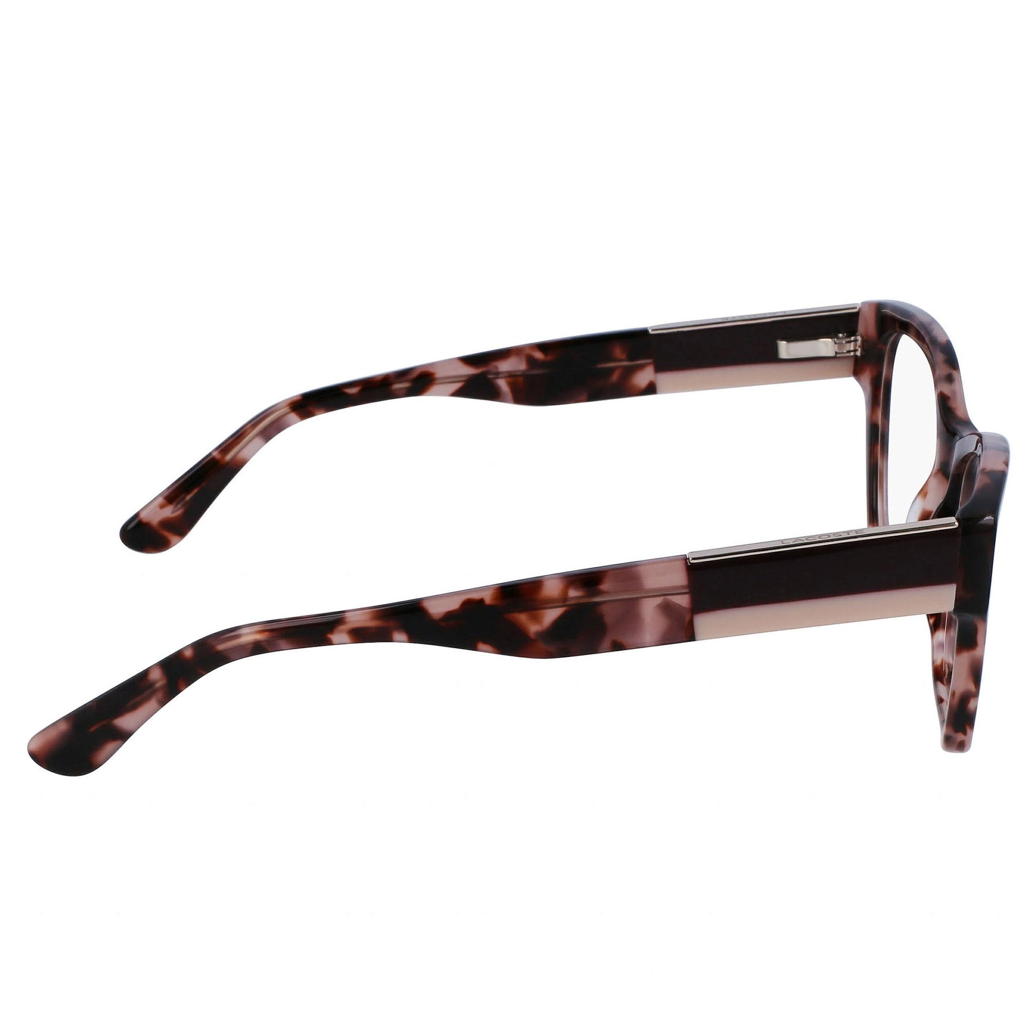 Lacoste Women's Eyeglasses - Rose Havana Plastic Cat Eye Full Rim Frame | L2919 610