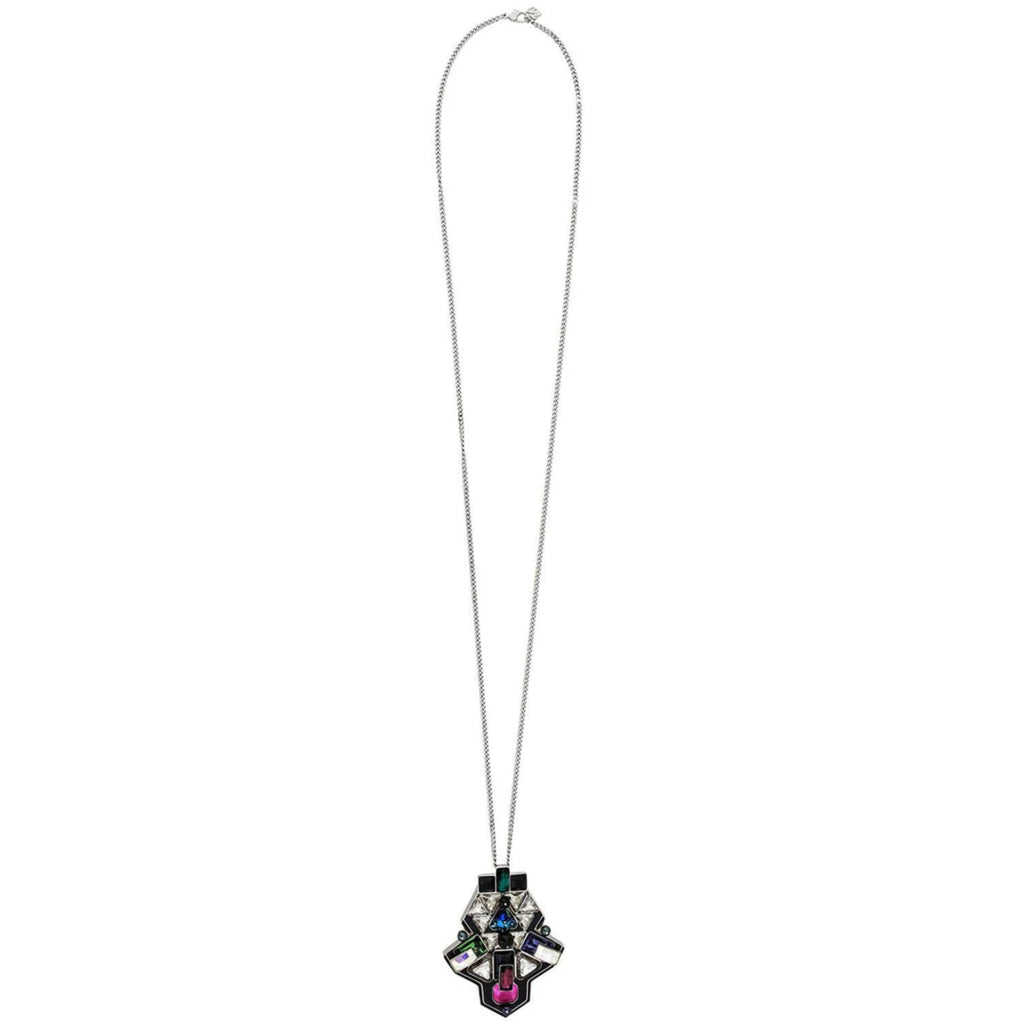 Swarovski Women's Necklace - Buzz Multicolor Crystals with Palladium Chain | 5070638