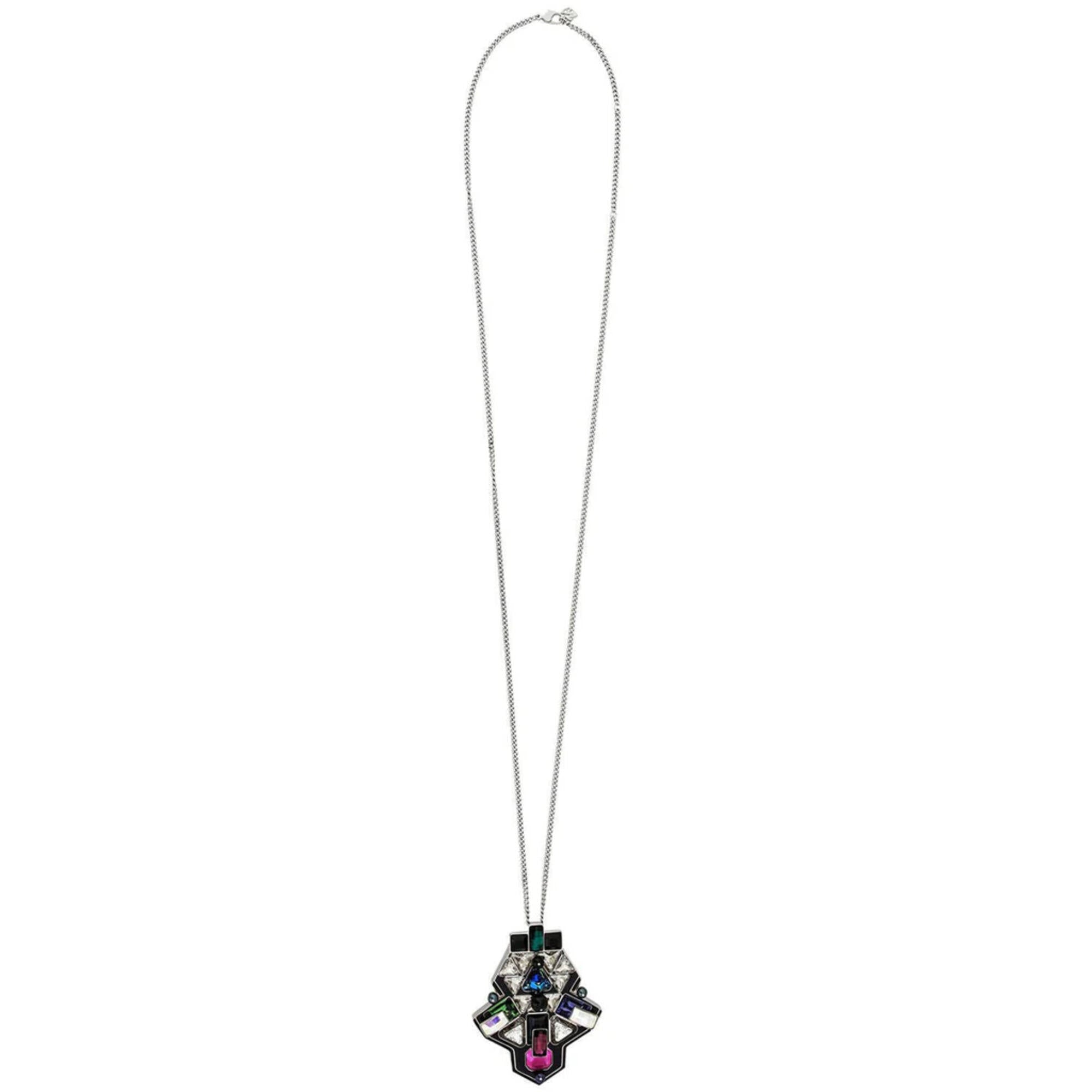 Swarovski Women's Necklace - Buzz Multicolor Crystals with Palladium Chain | 5070638