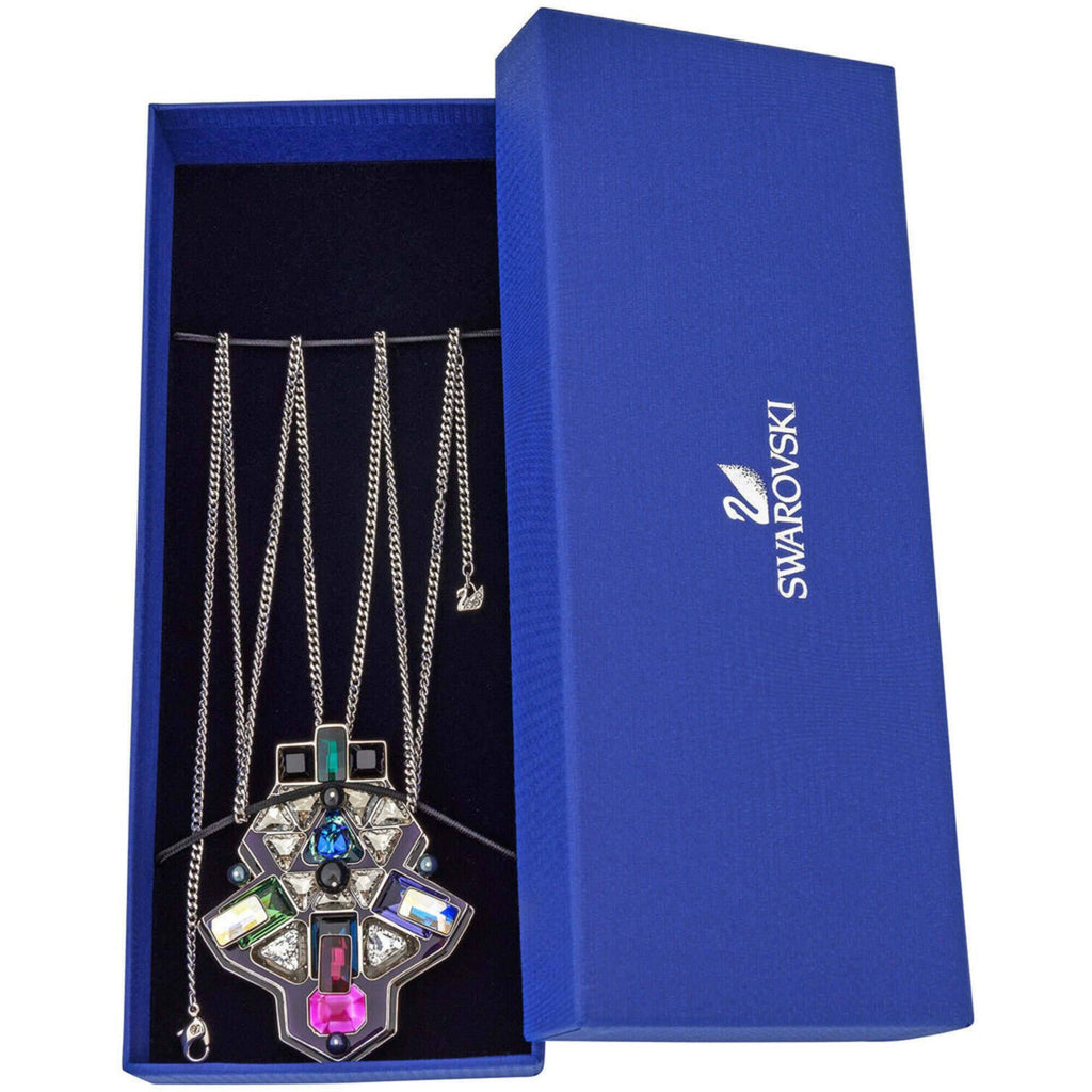 Swarovski Women's Necklace - Buzz Multicolor Crystals with Palladium Chain | 5070638