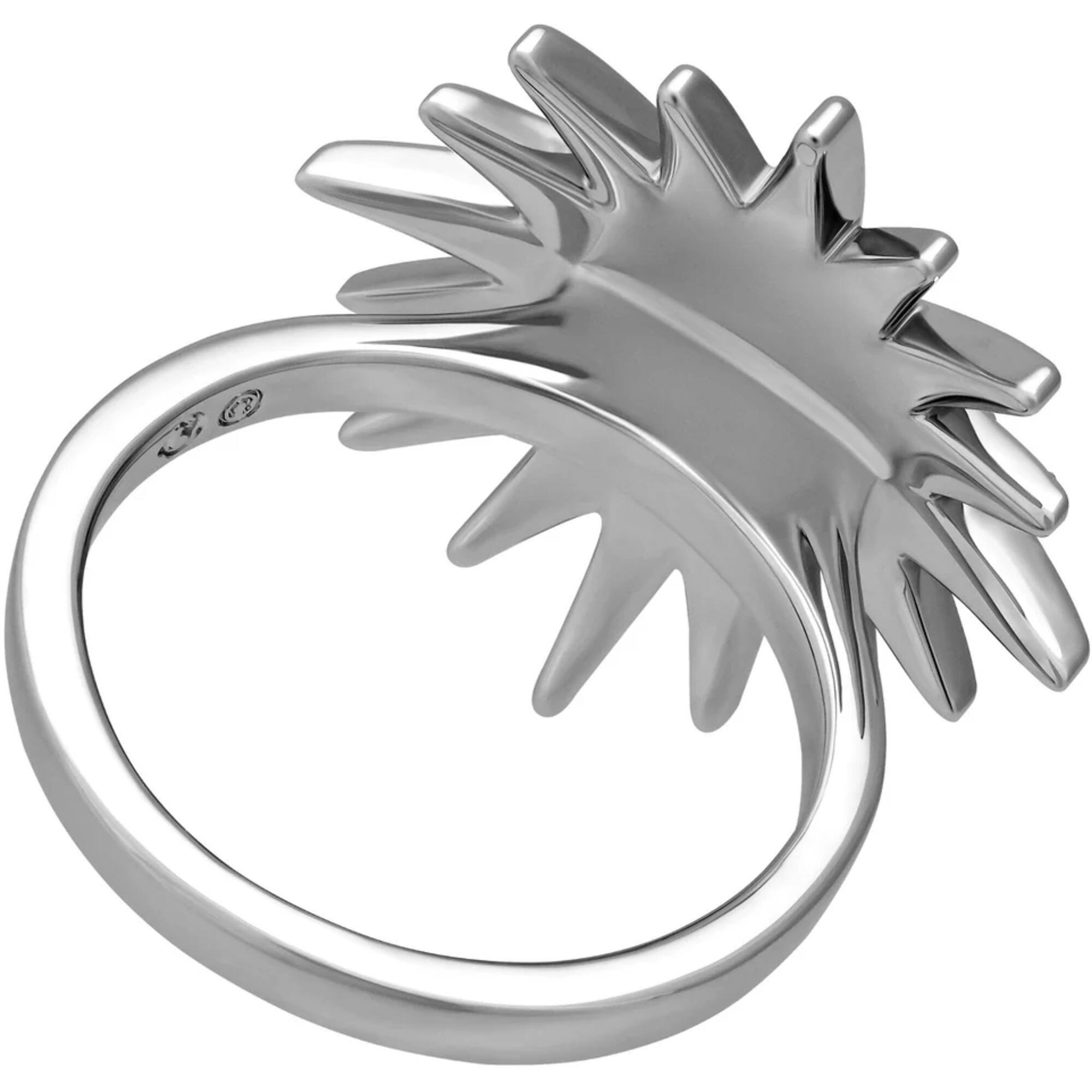 Swarovski Women's Ring - Balthus Rhodium Plated with Crystals Star, Size 9 | 5095317