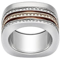 Swarovski Women's Ring - Vio Rhodium and Rose Gold Plated Crystals, Size 7 | 5152856