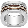Swarovski Women's Ring - Vio Two Tone Rhodium and Rose Gold Plated, Size 8 | 5184229