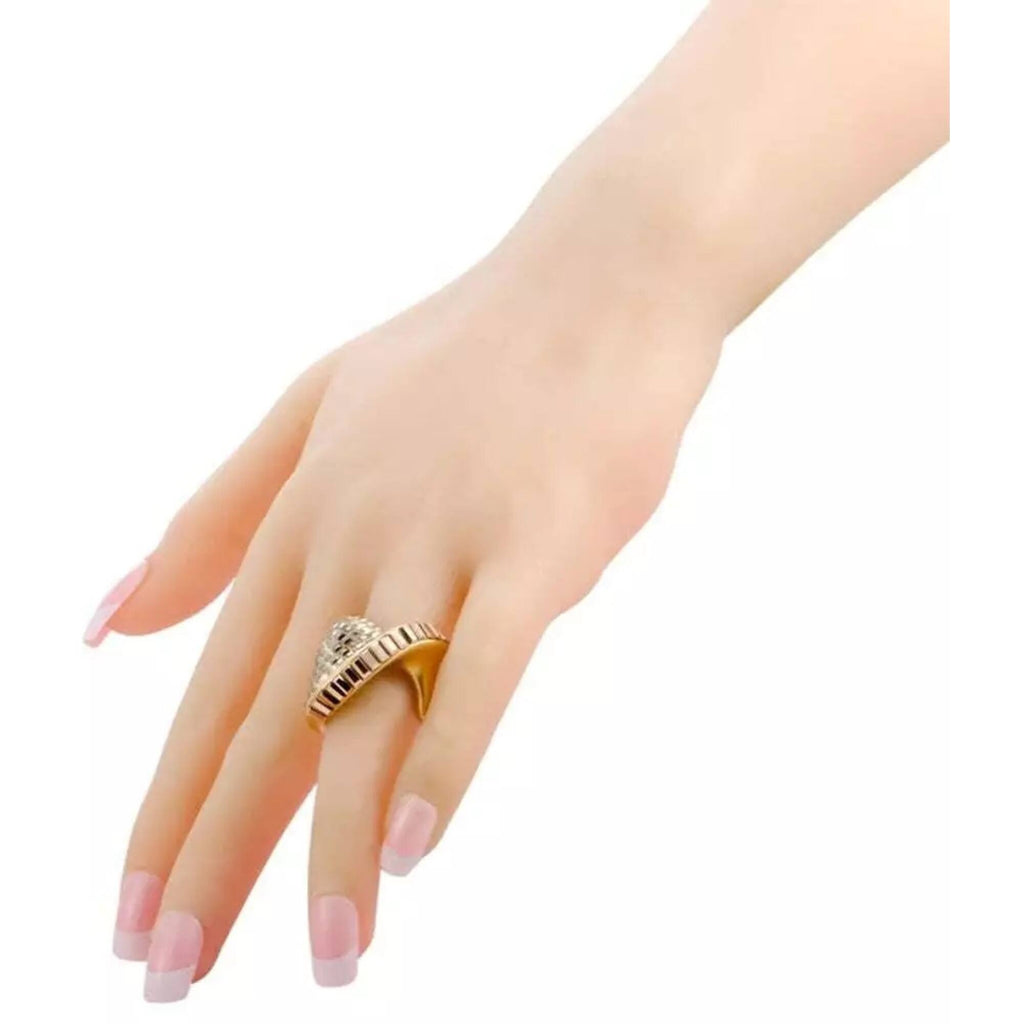 Swarovski Women's Ring - Film Yellow Gold Plated Metallic Crystals, Size 6 | 5237788