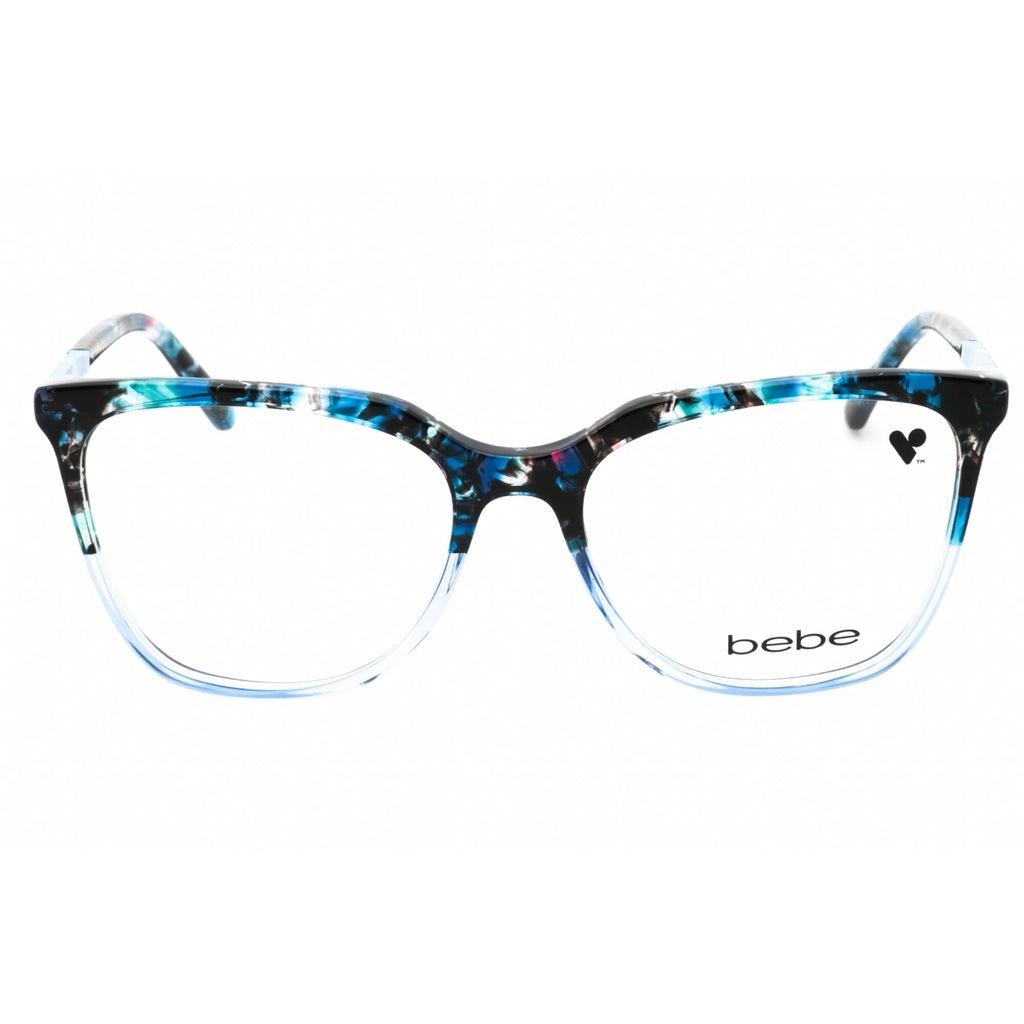 Bebe Women's Eyeglasses - Blue Gradient Acetate Square Full Rim Frame | BB5191 460
