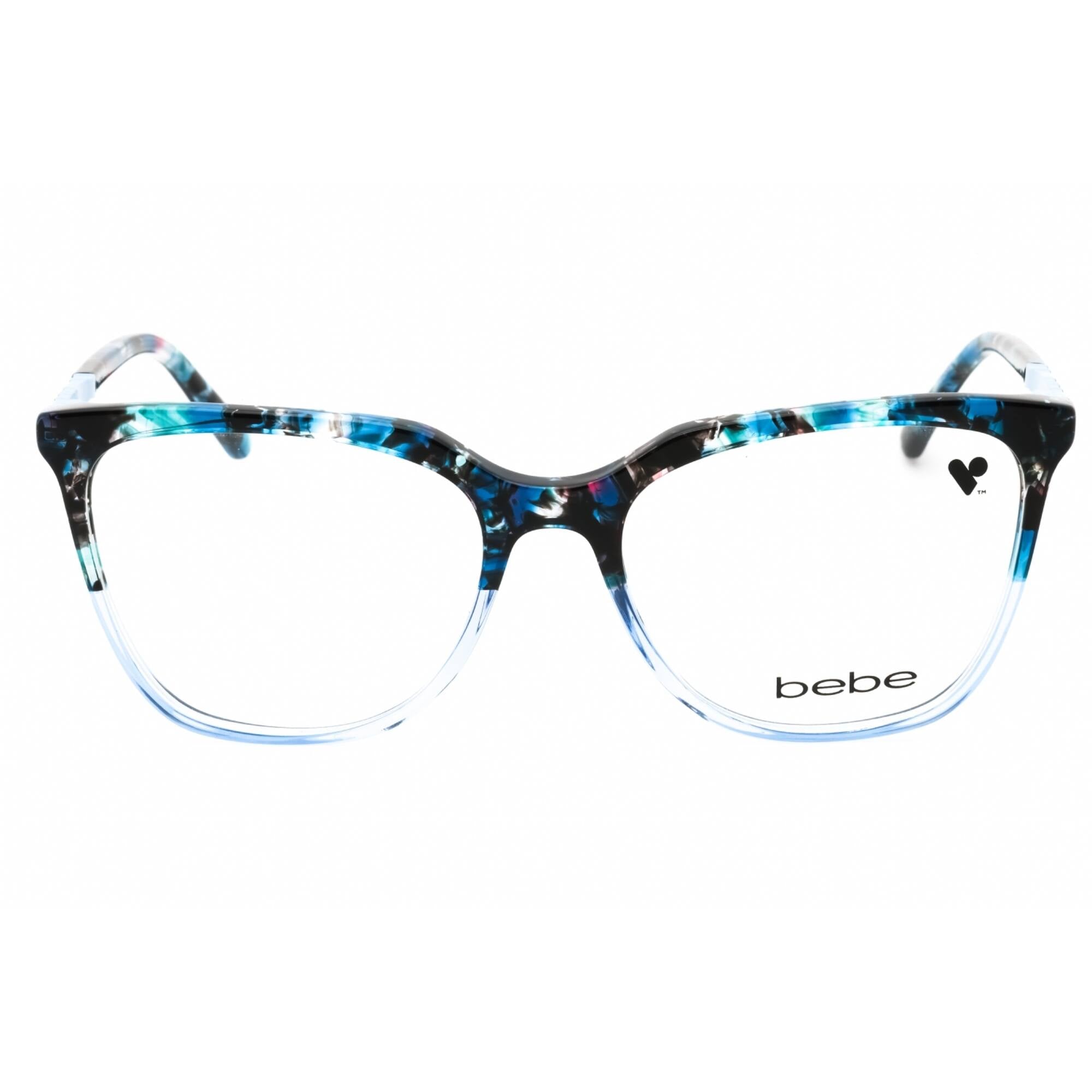 Bebe Women's Eyeglasses - Blue Gradient Acetate Square Full Rim Frame | BB5191 460