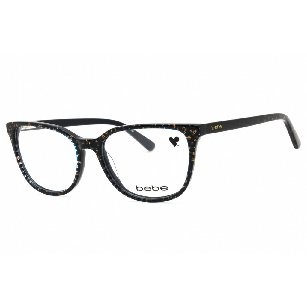 Bebe Women's Eyeglasses - Blue Animal Acetate Cat Eye Full Rim Frame | BB5201 400