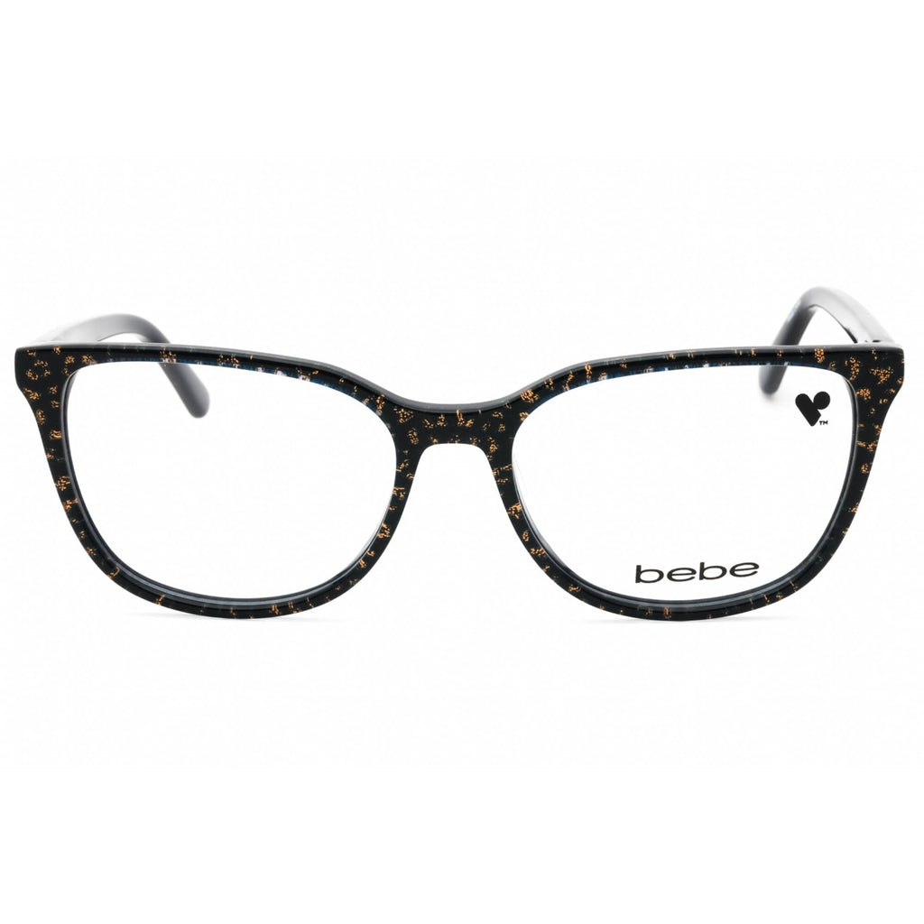 Bebe Women's Eyeglasses - Blue Animal Acetate Cat Eye Full Rim Frame | BB5201 400