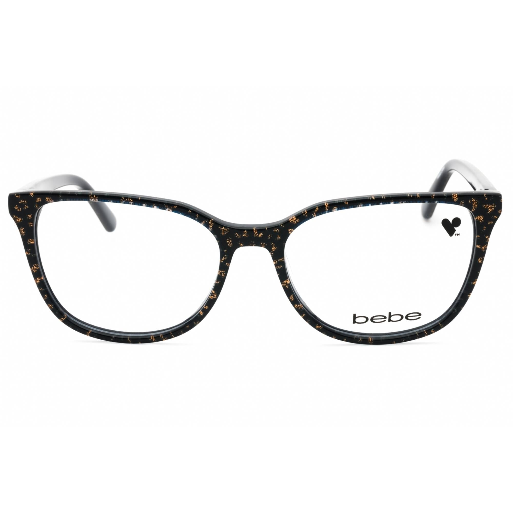 Bebe Women's Eyeglasses - Blue Animal Acetate Cat Eye Full Rim Frame | BB5201 400