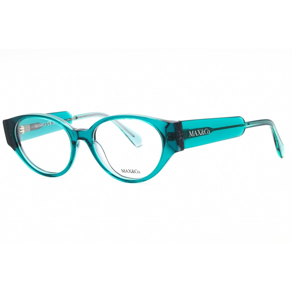 Max & Co. Women's Eyeglasses - Dark Green/Other Acetate Oval Full Rim | MO5094 098