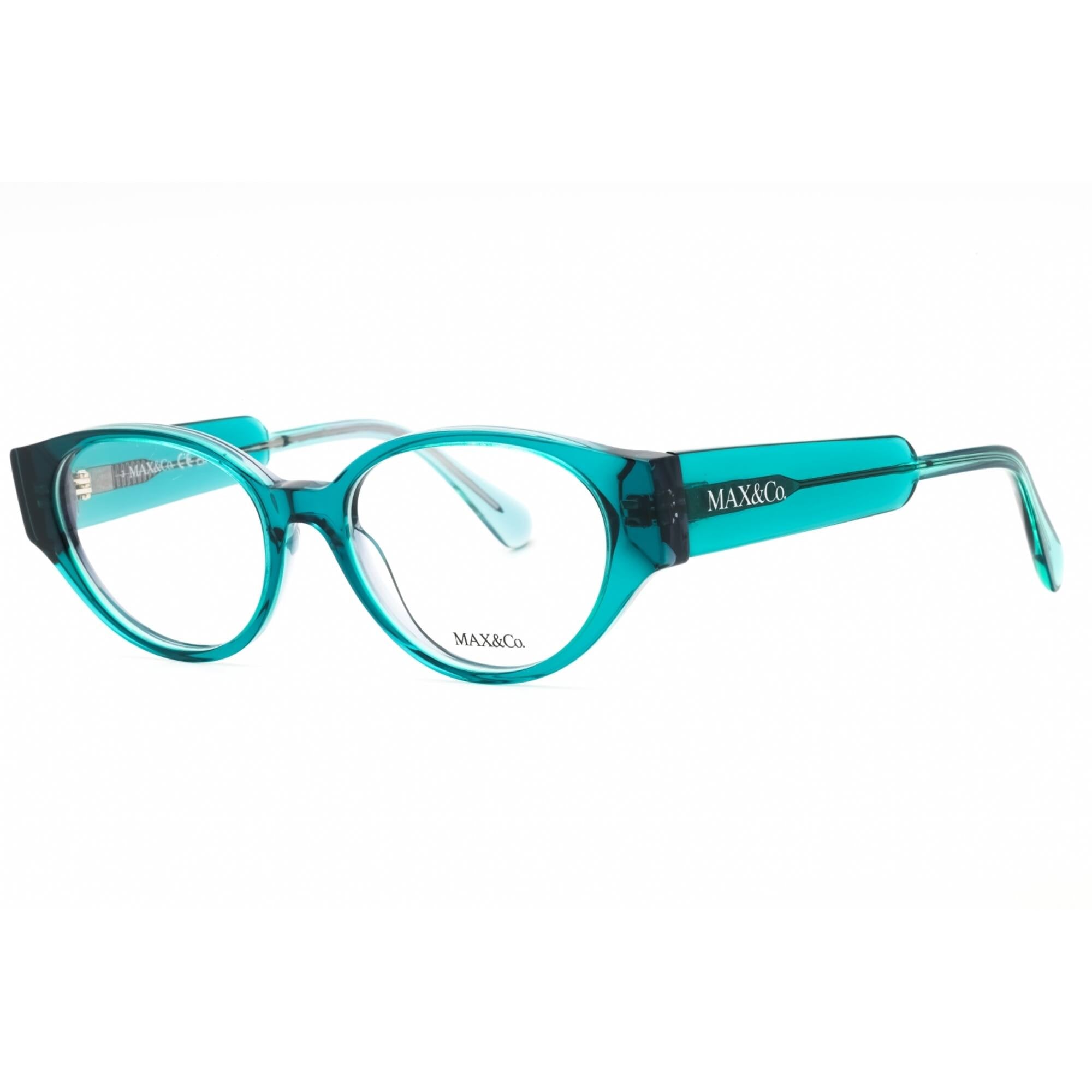 Max & Co. Women's Eyeglasses - Dark Green/Other Acetate Oval Full Rim | MO5094 098
