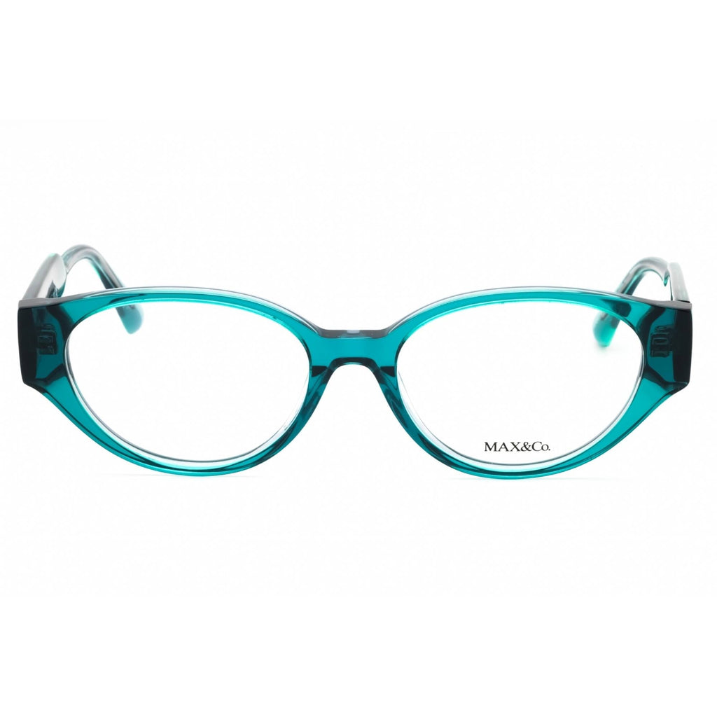 Max & Co. Women's Eyeglasses - Dark Green/Other Acetate Oval Full Rim | MO5094 098