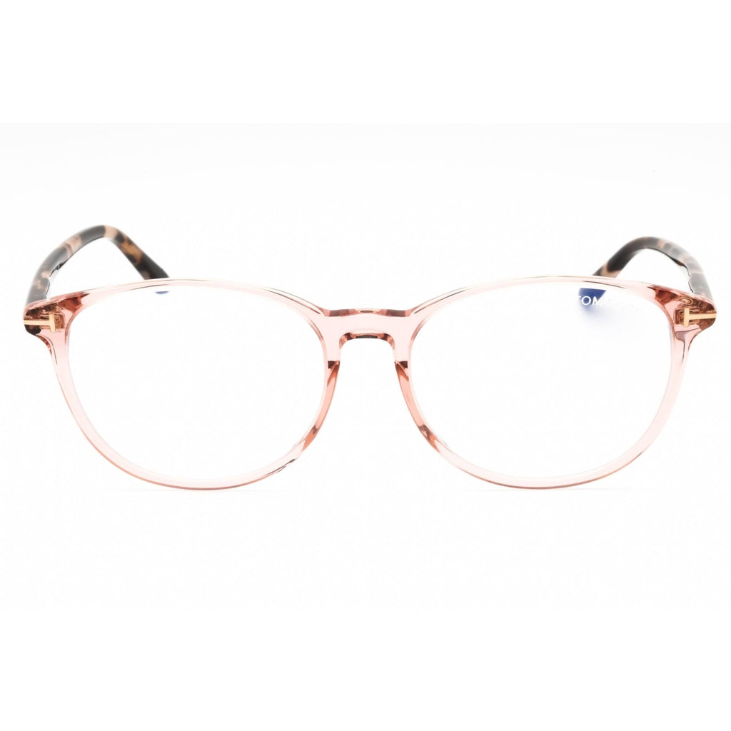Tom Ford Women's Eyeglasses - Shiny Pink Acetate Round Full Rim Frame | FT5810-B 072