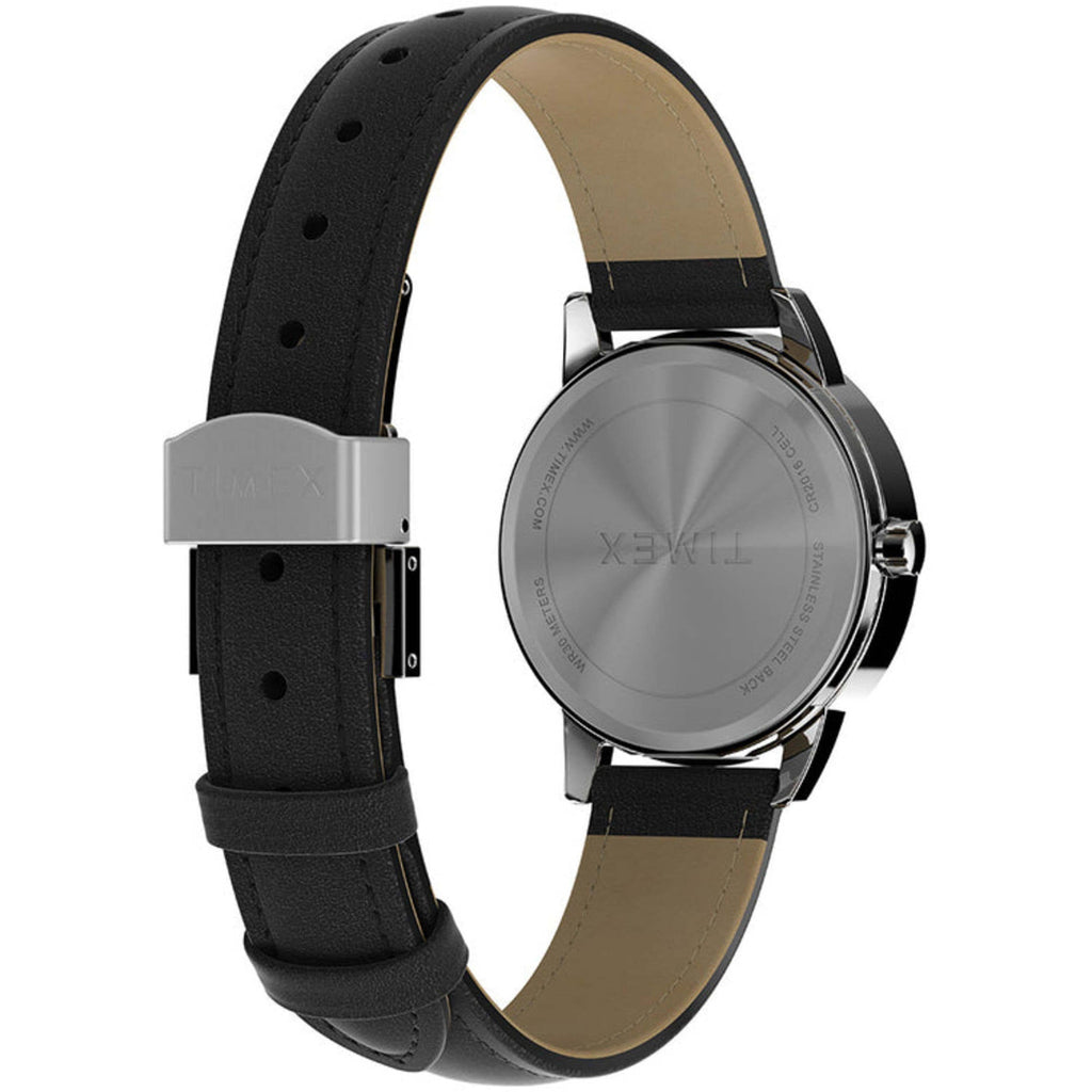Timex Women's Watch - Easy Reader Quartz Black Adjustable Leather Strap | TW2V69100