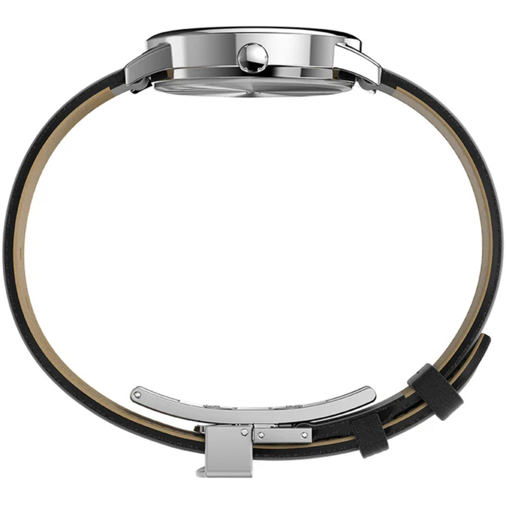 Timex Women's Watch - Easy Reader Quartz Black Adjustable Leather Strap | TW2V69100