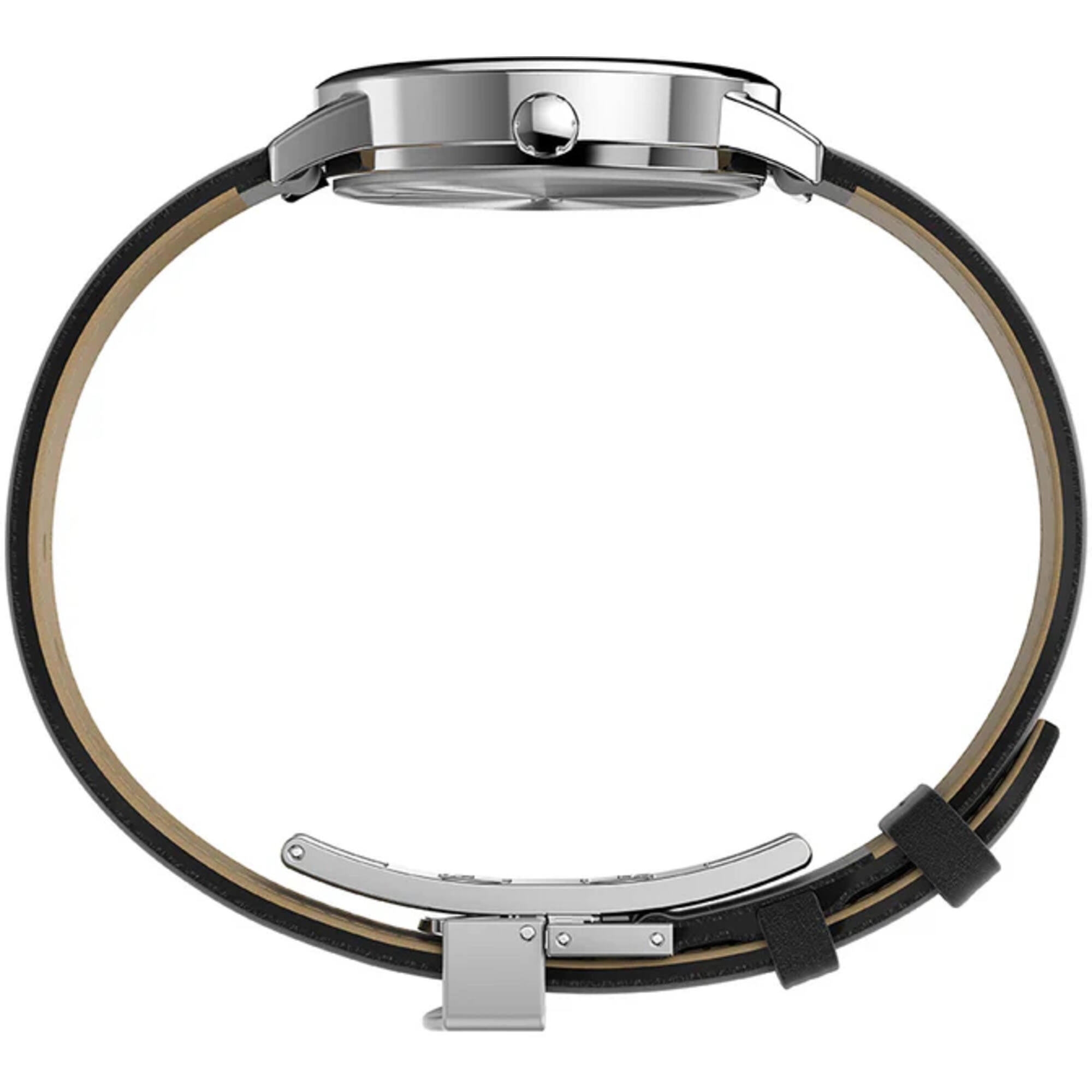 Timex Women's Watch - Easy Reader Quartz Black Adjustable Leather Strap | TW2V69100
