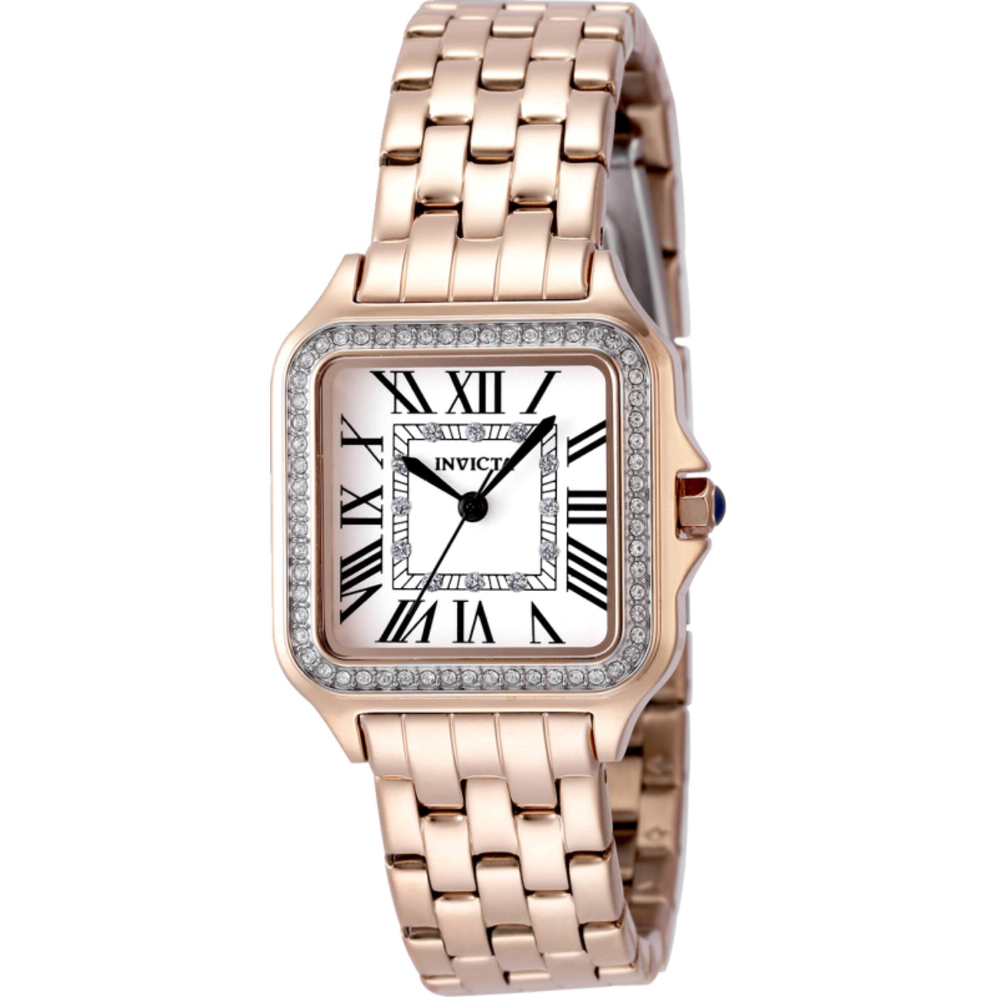 Invicta Women's Watch - Angel Quartz Silver Dial Rose Gold Steel Bracelet | 48997