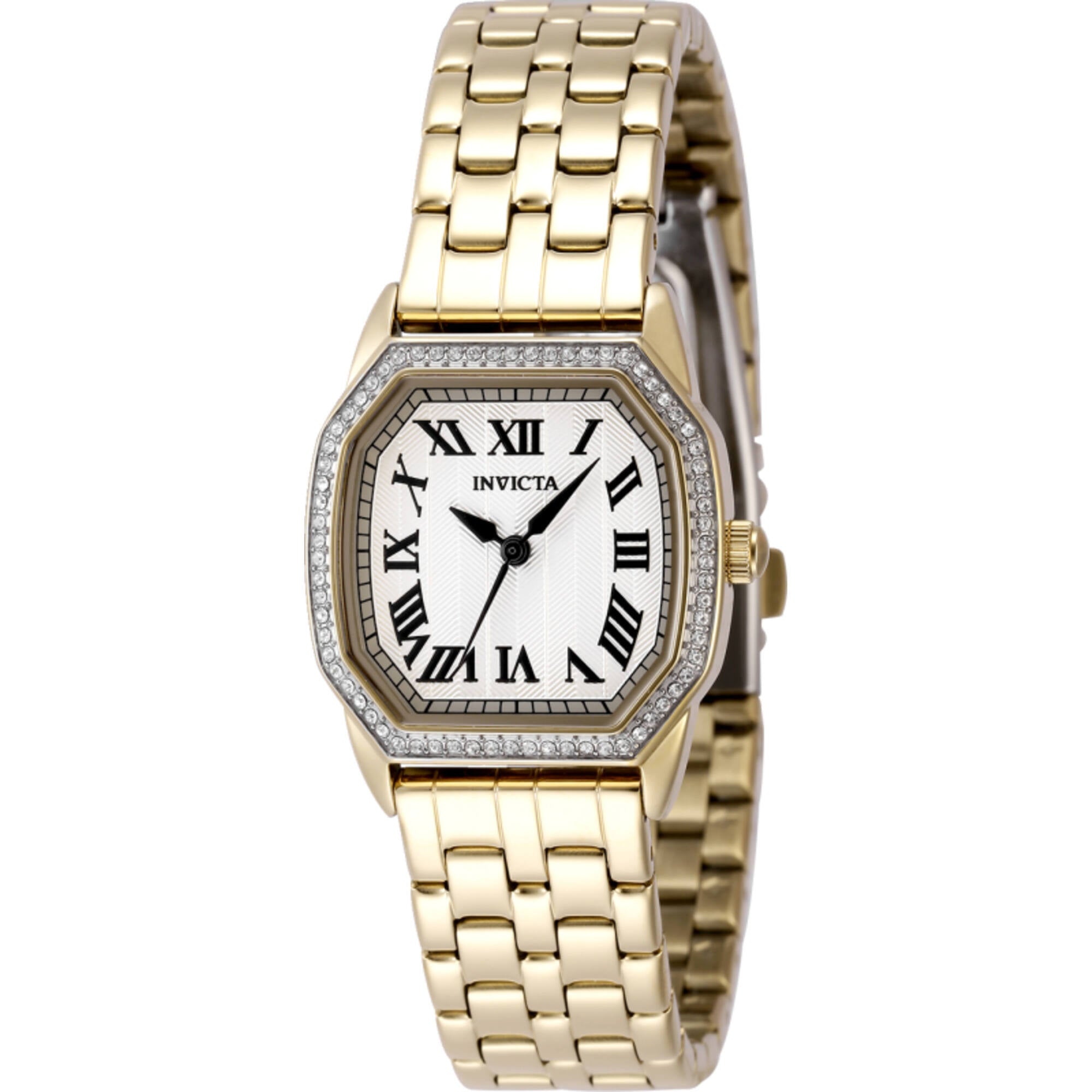 Invicta Women's Watch - Wildflower Silver Dial Yellow Gold Steel Bracelet | 49000