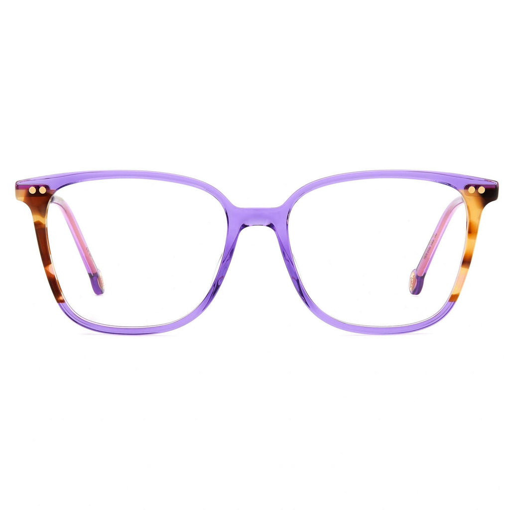 Carolina Herrera Women's Eyeglasses - Violet Havana Square Shape Frame | HER 0165 0HKZ