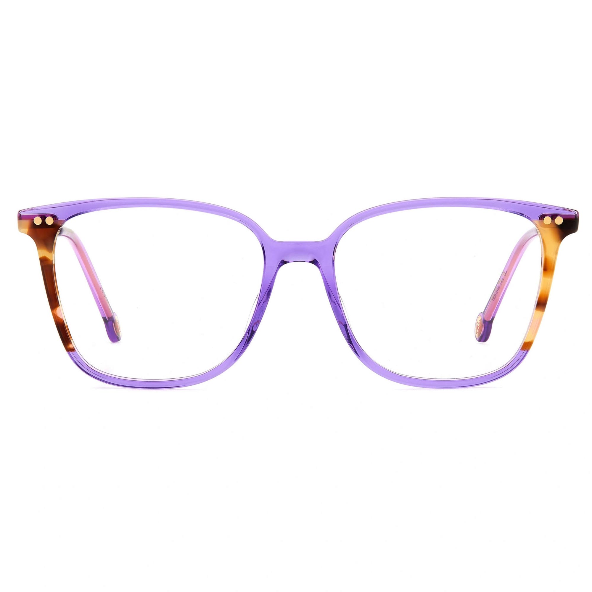 Carolina Herrera Women's Eyeglasses - Violet Havana Square Shape Frame | HER 0165 0HKZ