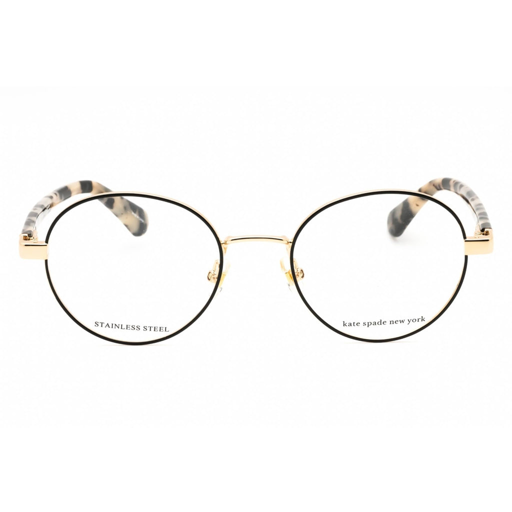 Kate Spade Women's Eyeglasses - Gold Black Round Full Rim Frame | Marciann 0RHL 00