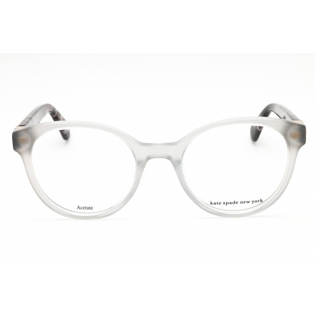 Kate Spade Women's Eyeglasses - Grey Acetate Round Full Rim Frame | Marcilee 0KB7 00