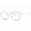 Moschino Love Women's Eyeglasses - White Gold Metal Round Frame | MOL617/TN 0B4E 00