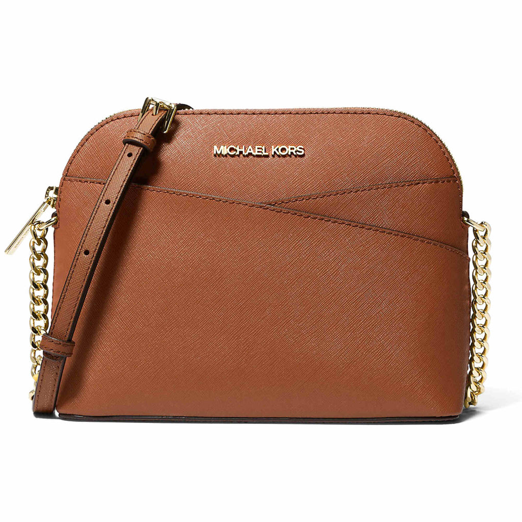 Michael Kors Women's Crossbody Bag - Jet Set Leather Medium, Luggage | 35F1GTVC6T-230