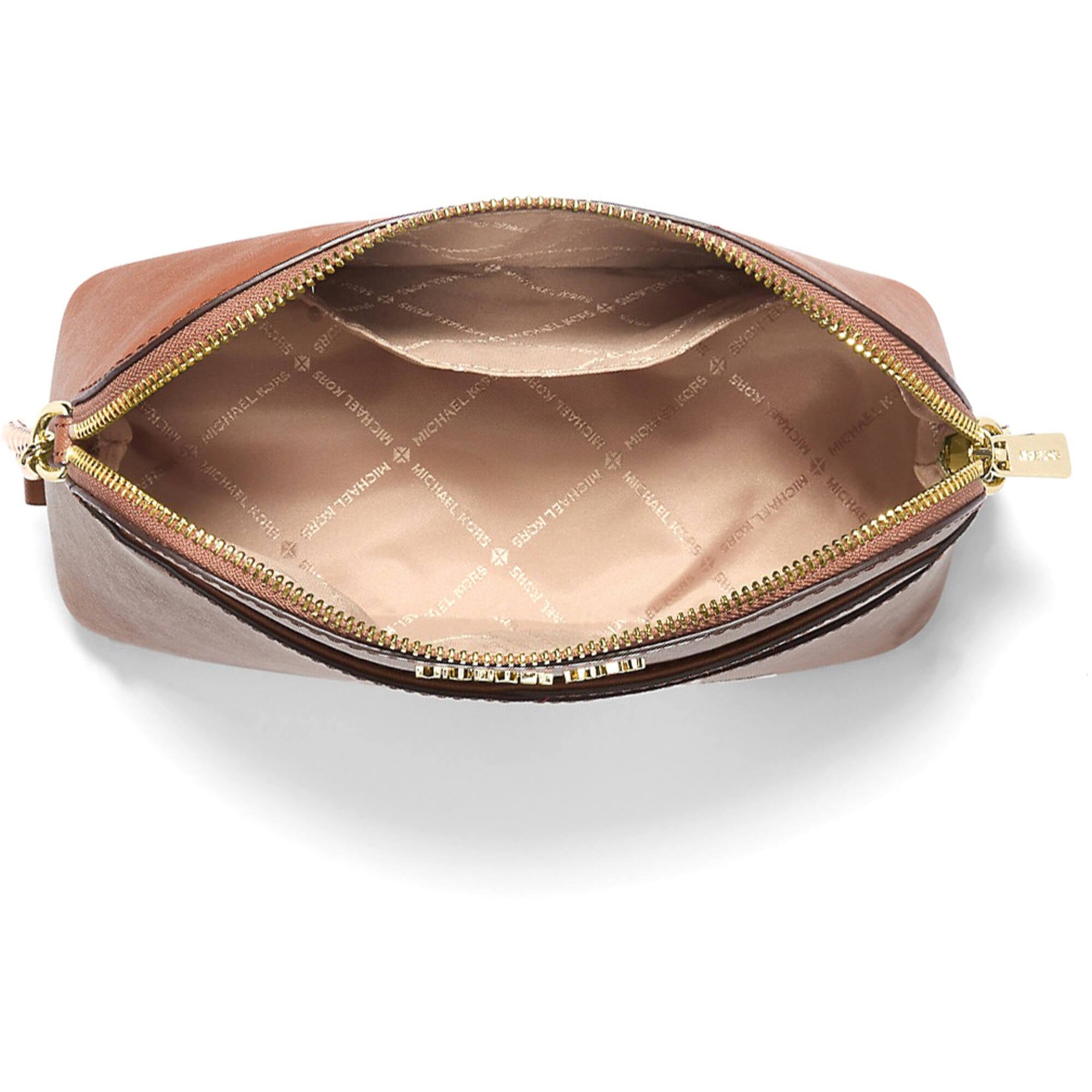Michael Kors Women's Crossbody Bag - Jet Set Leather Medium, Luggage | 35F1GTVC6T-230