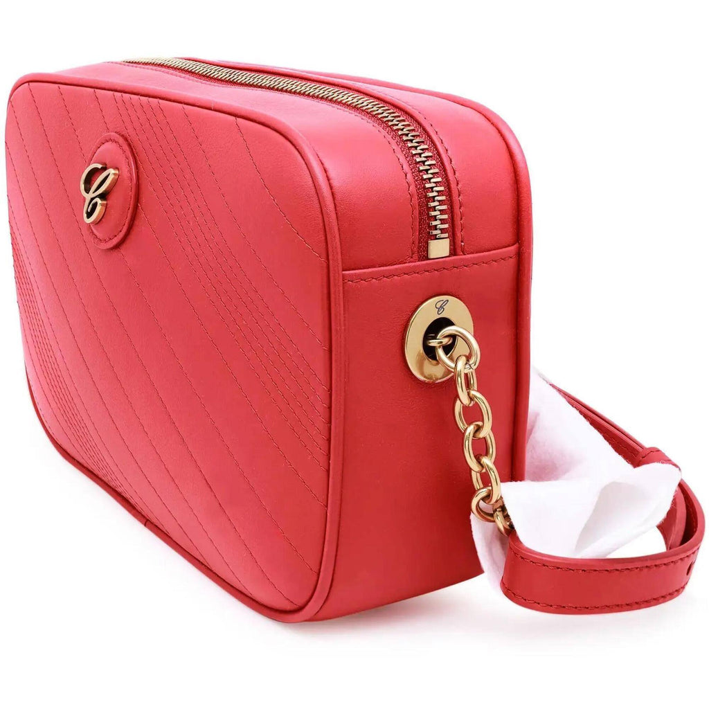 Chopard Women's Crossbody Bag - Happy Sport Red Leather Mini Camera | 95000-1108