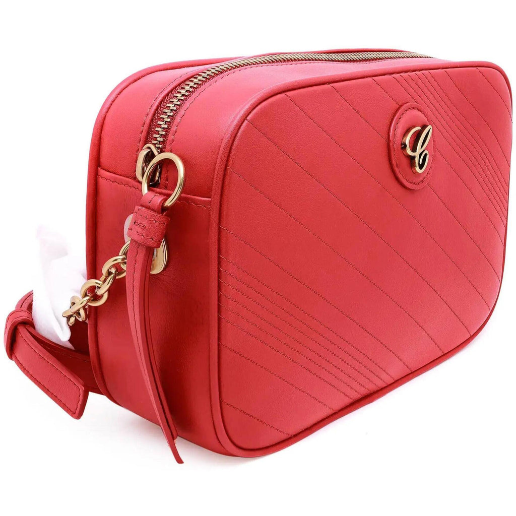 Chopard Women's Crossbody Bag - Happy Sport Red Leather Mini Camera | 95000-1108