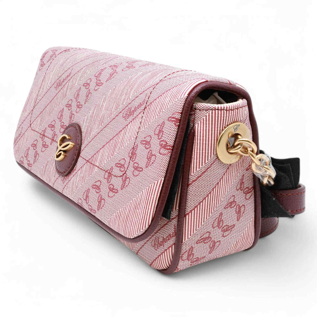 Chopard Women's Crossbody Bag - Happy Sport Mini Bordeaux Canvas | 95000-1125