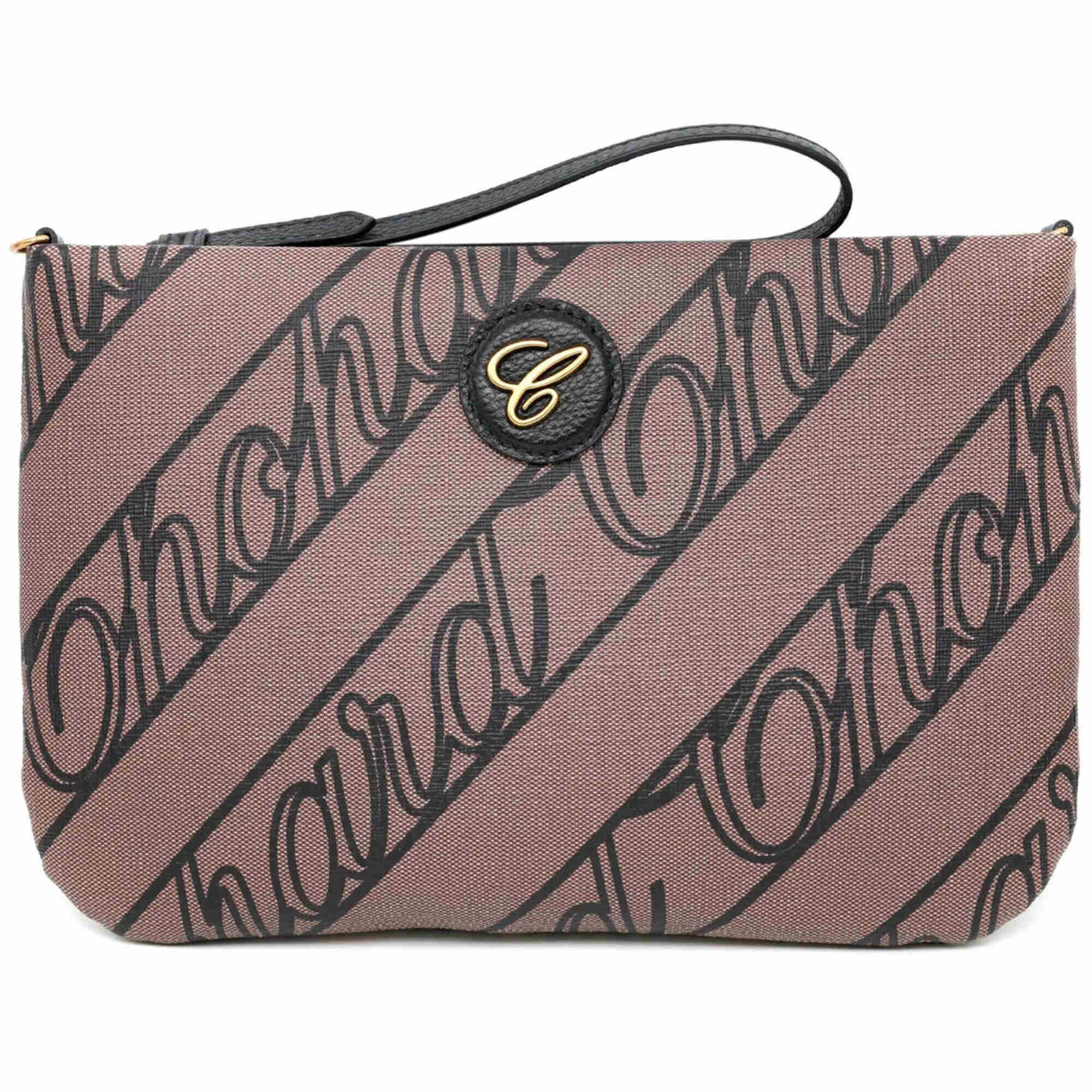Chopard Women's Mini Pouch - Chopardissimo Brown Canvas | 95000-1214