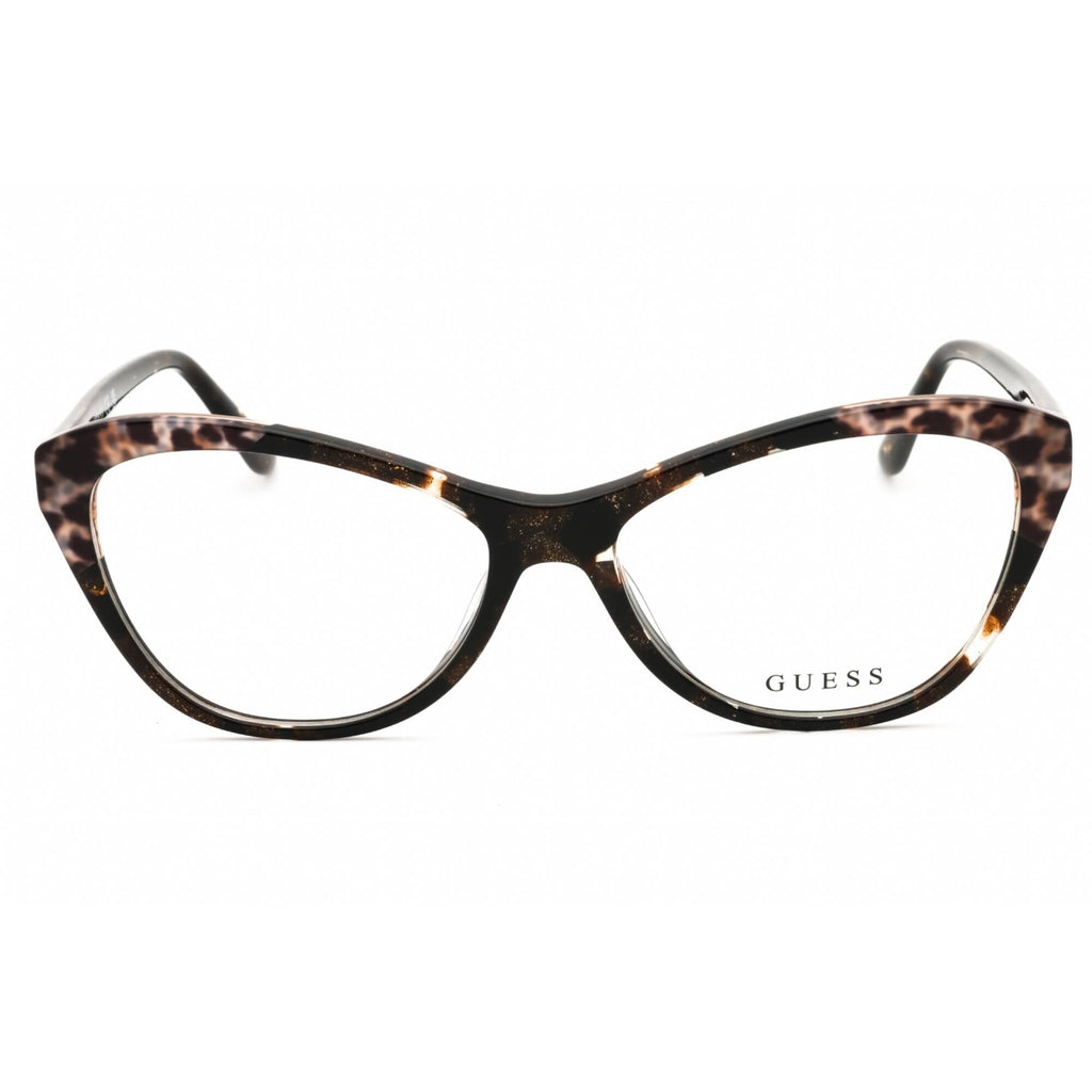 Guess Women's Eyeglasses - Dark Brown/Other Acetate Cat Eye Shape Frame | GU2818 050