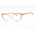 Guess Women's Eyeglasses - Beige/Other Metal Full Rim Cat Eye Frame | GU50122 059