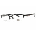 Harley Davidson Women's Eyeglasses - Shiny Black Metal Rectangular Frame | HD0766 001