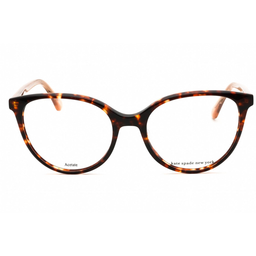 Kate Spade Women's Eyeglasses - Havana Plastic Full Rim Cat Eye Frame | Adelle 0086 00
