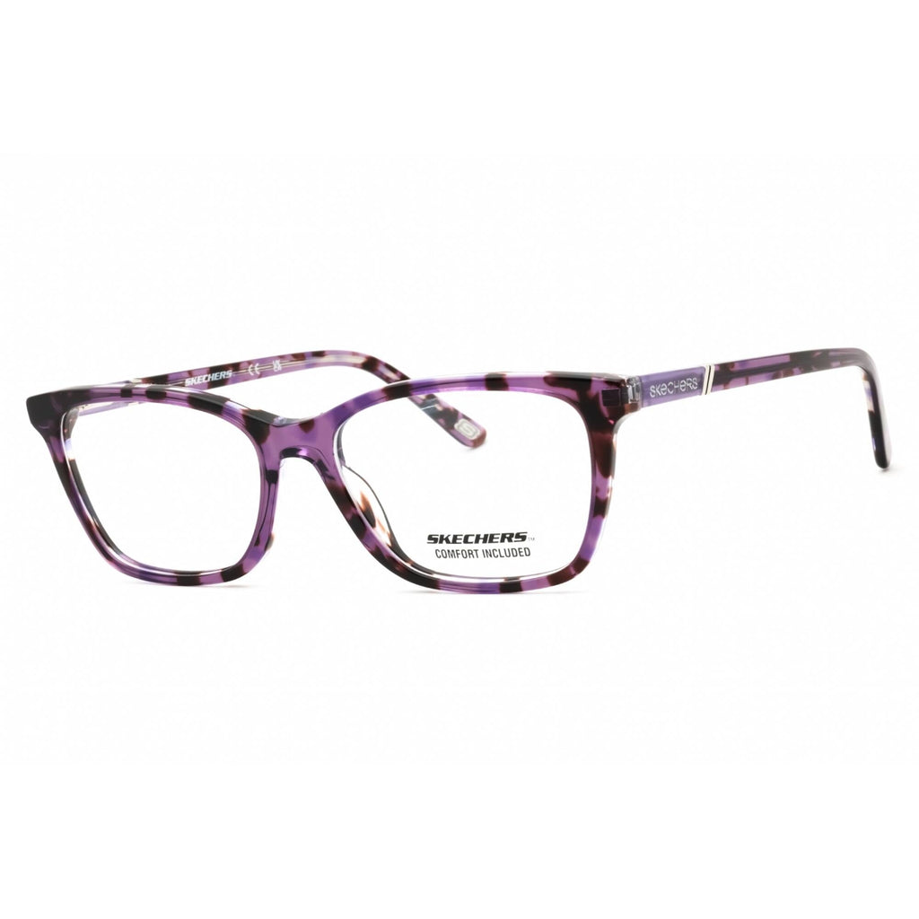 Skechers Women's Eyeglasses - Violet/Other Acetate Full Rim Cat Eye Frame | SE2154 083
