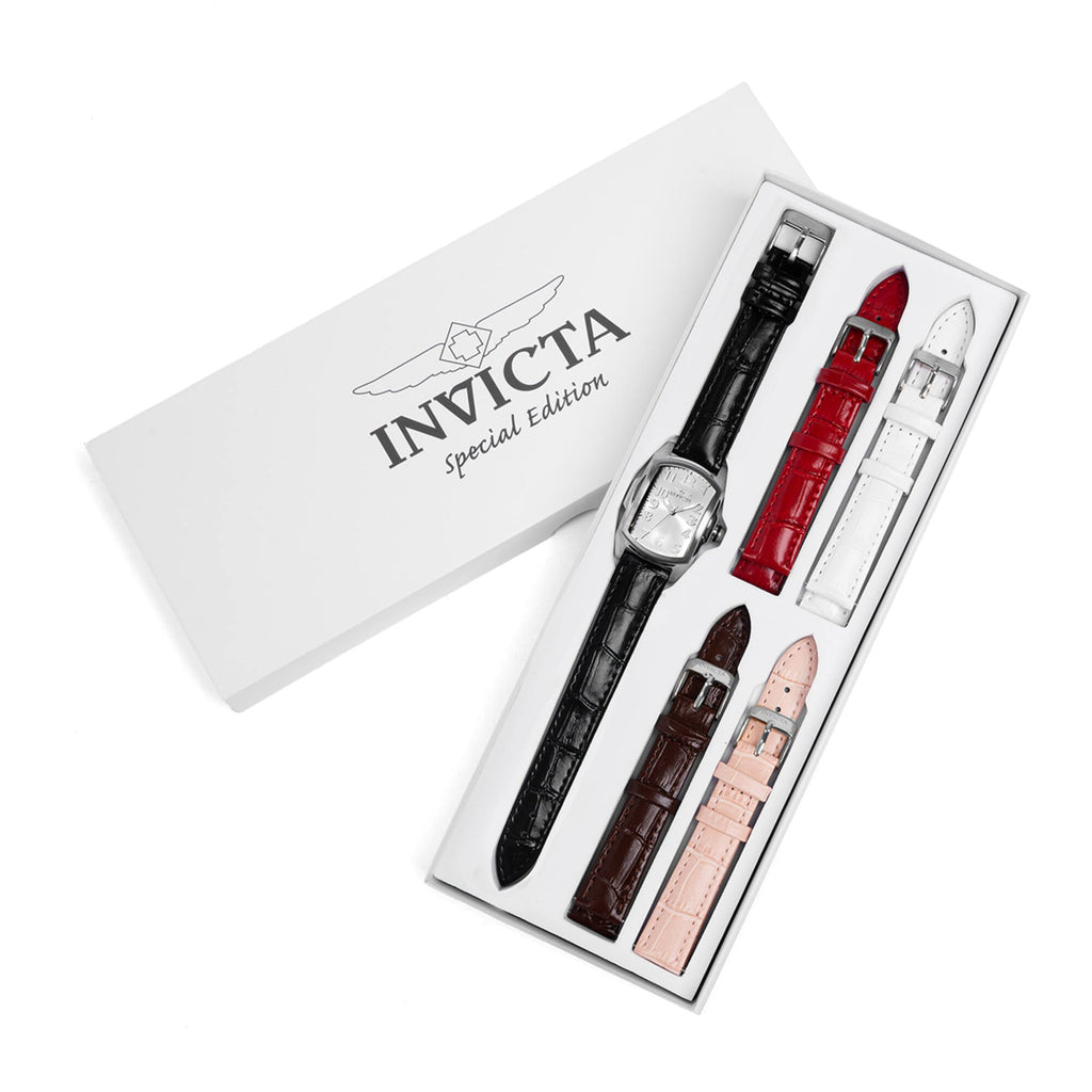 Invicta Women's Watch - Lupah Quartz Silver Dial Black Interchangeable Strap | 48949