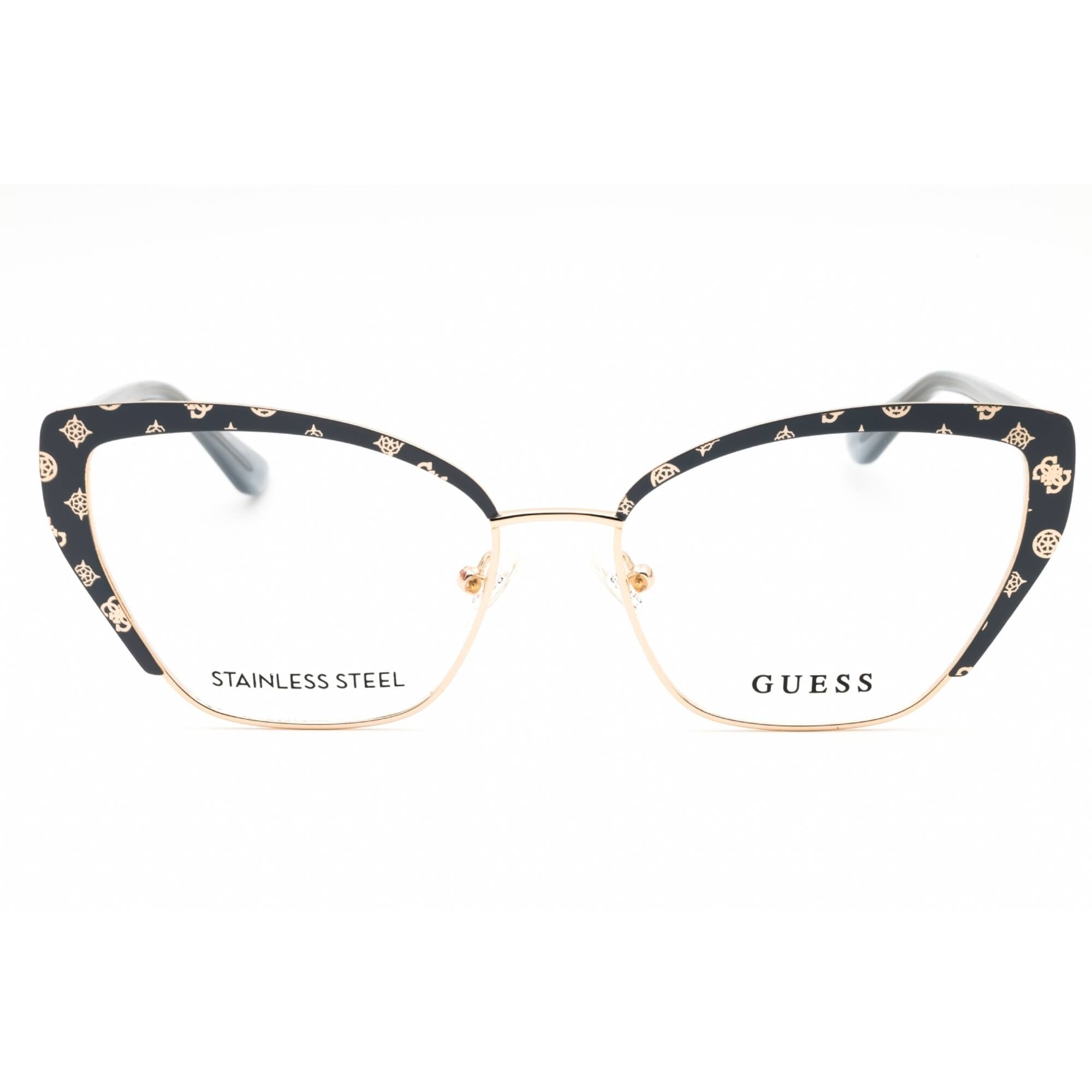 Guess Women's Eyeglasses - Grey/Other Metal Cat Eye Shape Full Rim Frame | GU50122 020