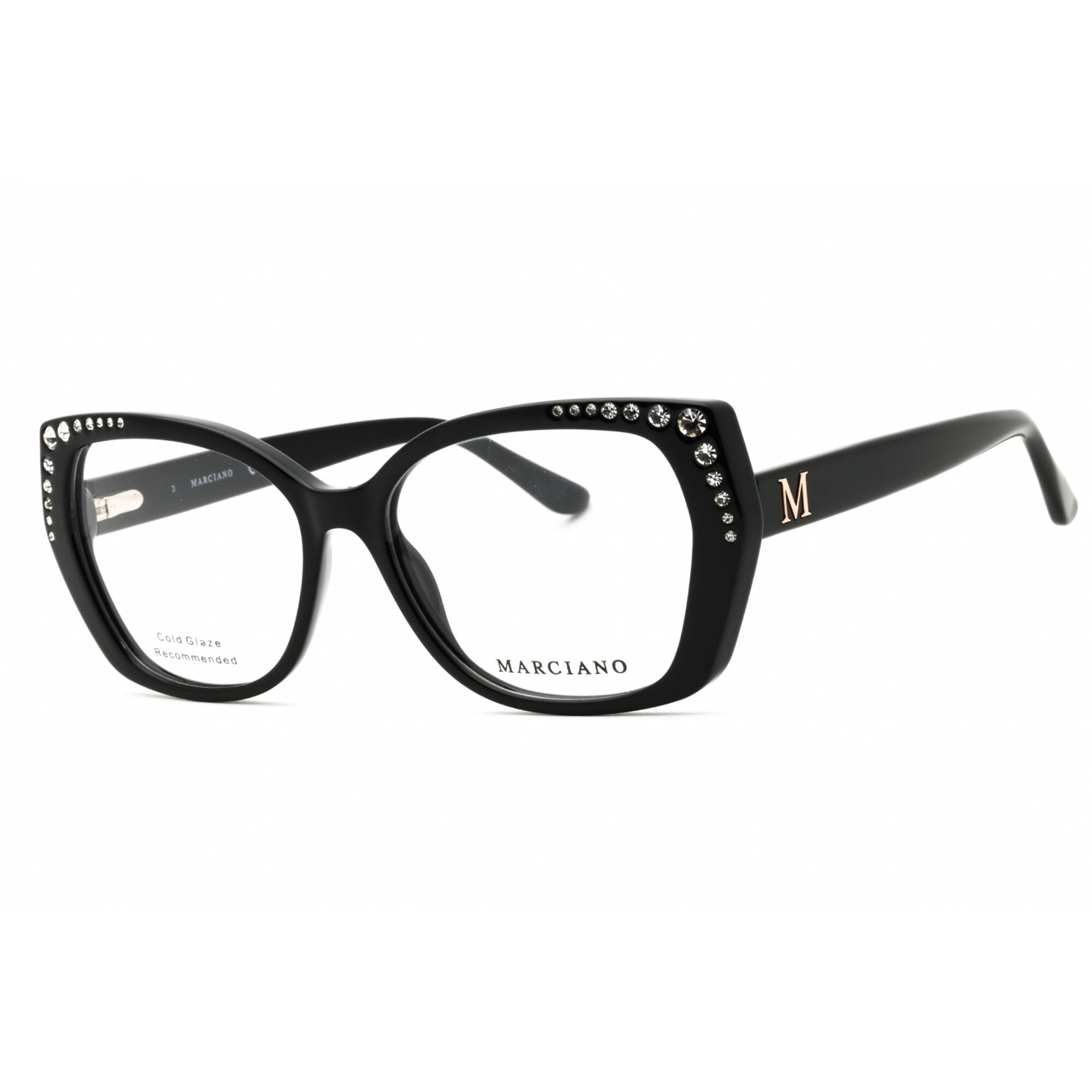 Guess by Marciano Women's Eyeglasses - Shiny Black Butterfly Full Rim | GM50001 001