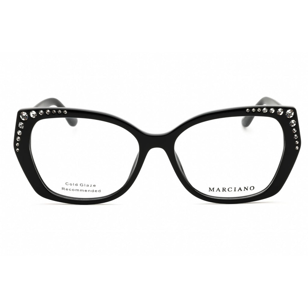 Guess by Marciano Women's Eyeglasses - Shiny Black Butterfly Full Rim | GM50001 001