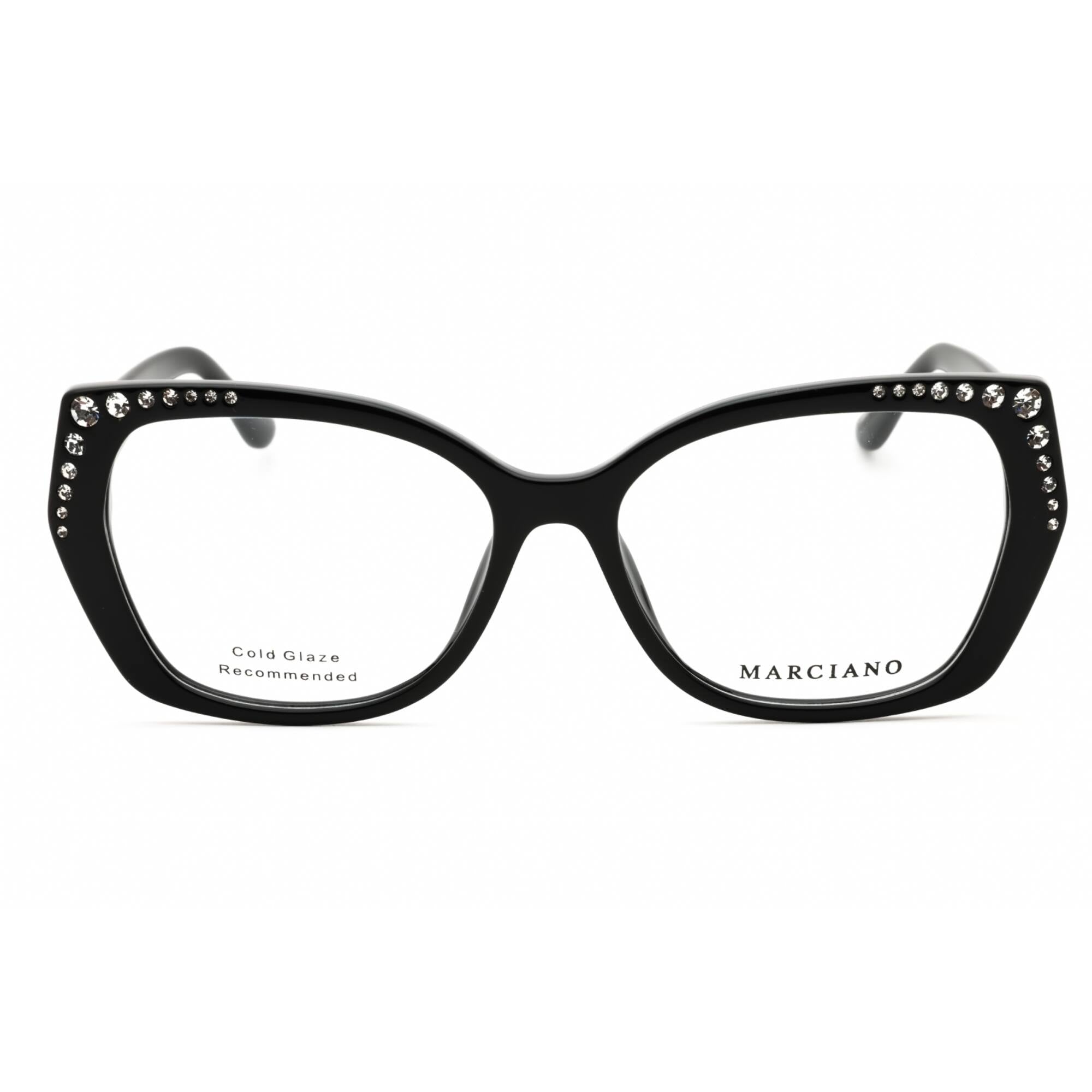 Guess by Marciano Women's Eyeglasses - Shiny Black Butterfly Full Rim | GM50001 001