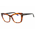 Tom Ford Women's Eyeglasses - Dark Havana Acetate Cat Eye Shape Frame | FT5826-B 052