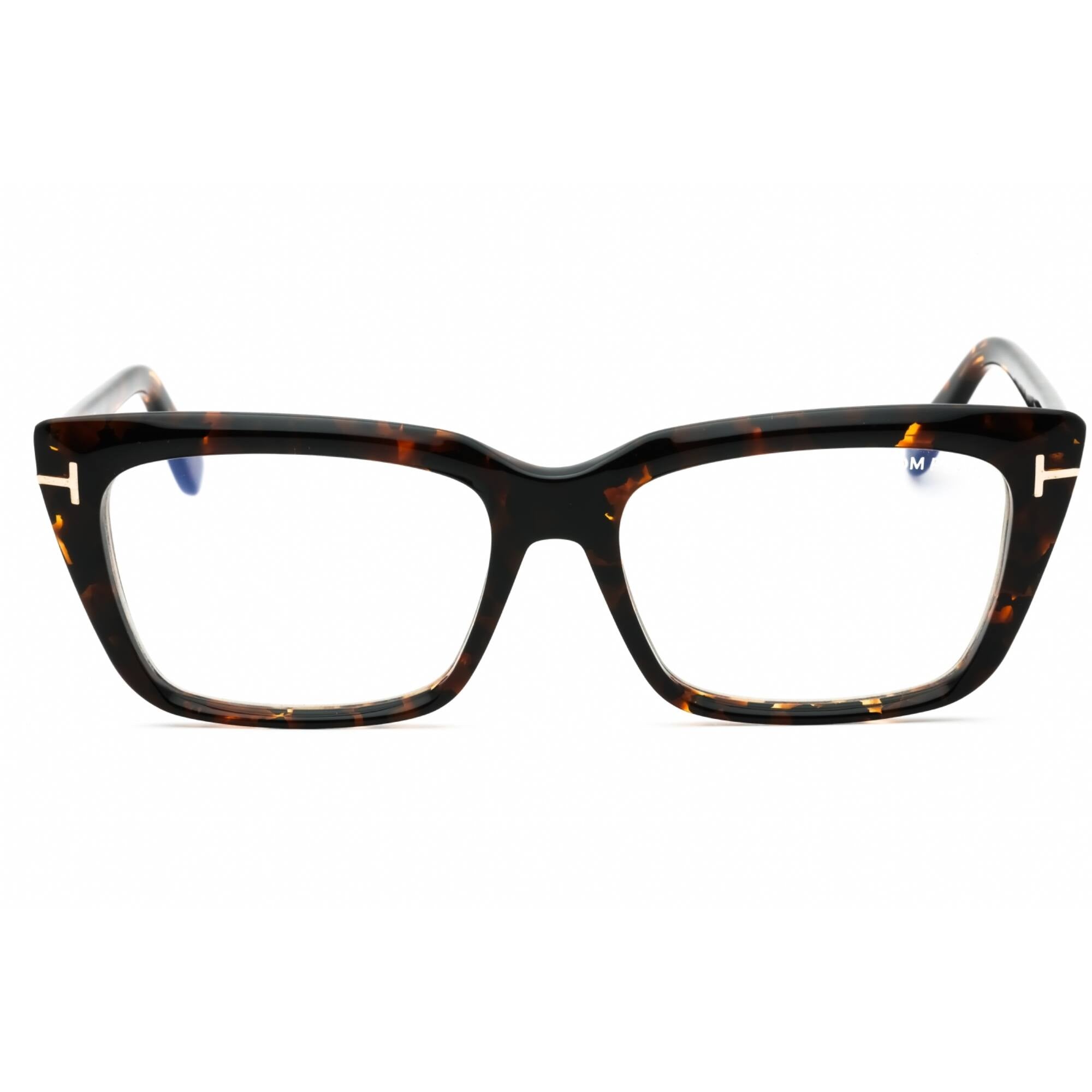 Tom Ford Women's Eyeglasses - Dark Havana Acetate Cat Eye Shape Frame | FT5894-B 052