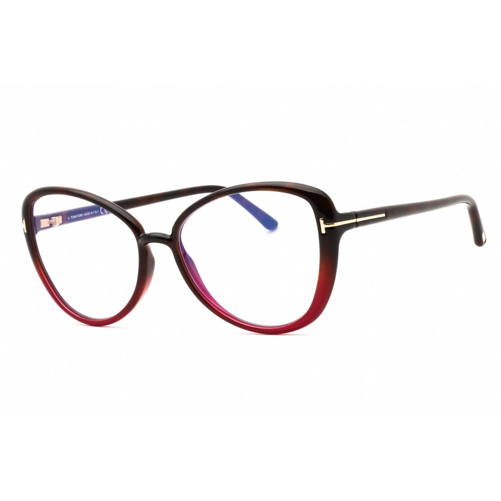 Tom Ford Women's Eyeglasses - Coloured Havana Cat Eye Full Rim Frame | FT5907-B 055