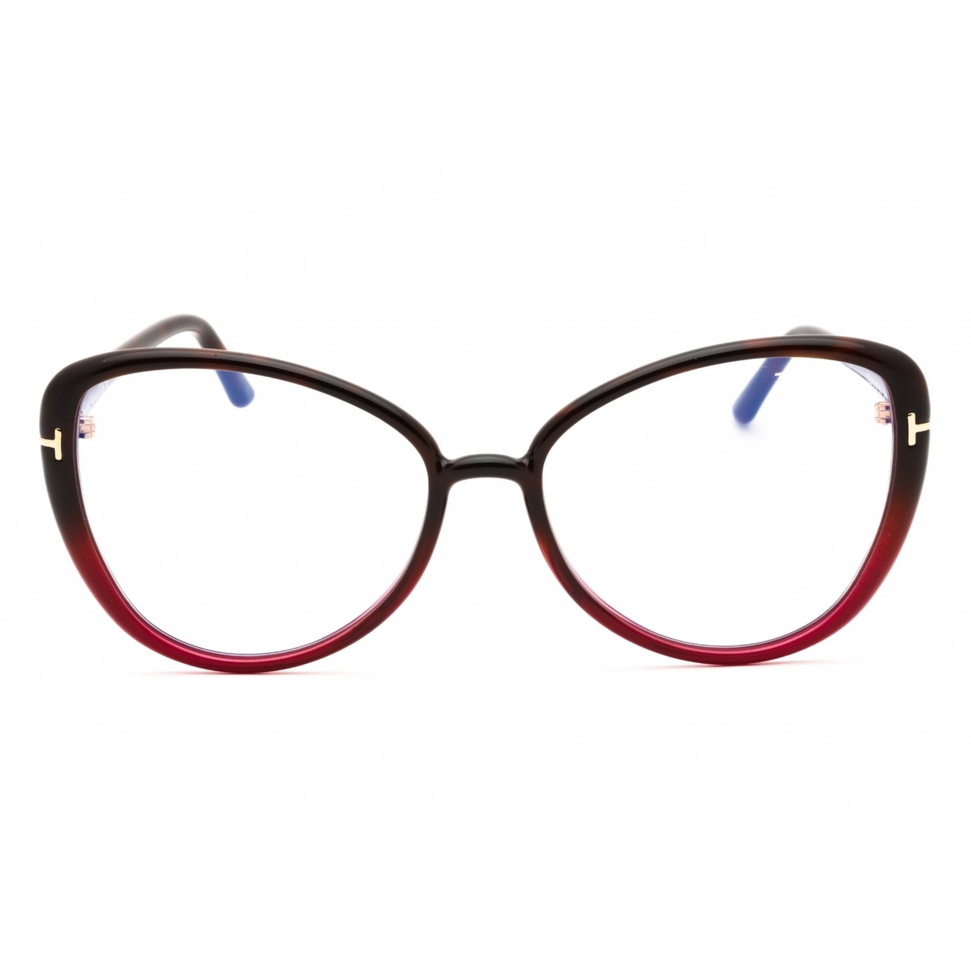 Tom Ford Women's Eyeglasses - Coloured Havana Cat Eye Full Rim Frame | FT5907-B 055