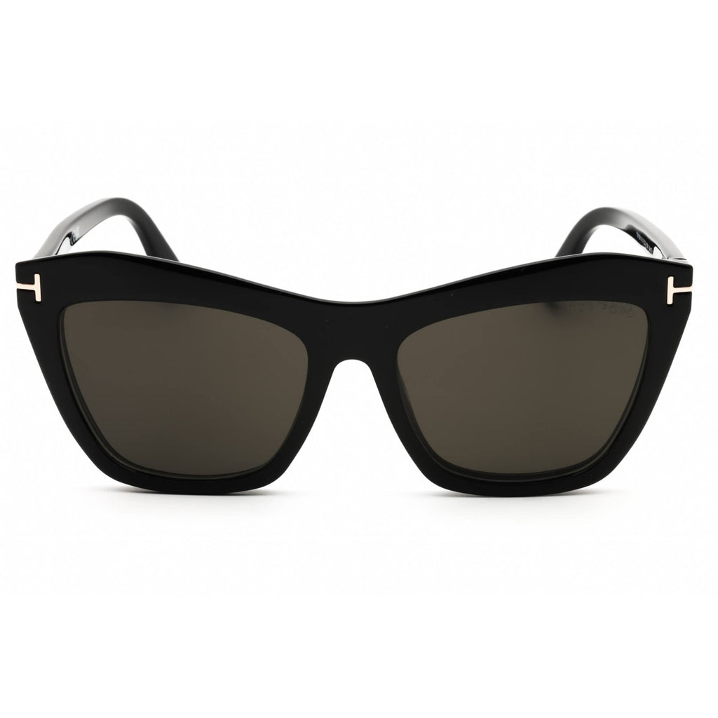 Tom Ford Women's Eyeglasses - Shiny Black Acetate Cat Eye Shape Frame | FT5971-B 001